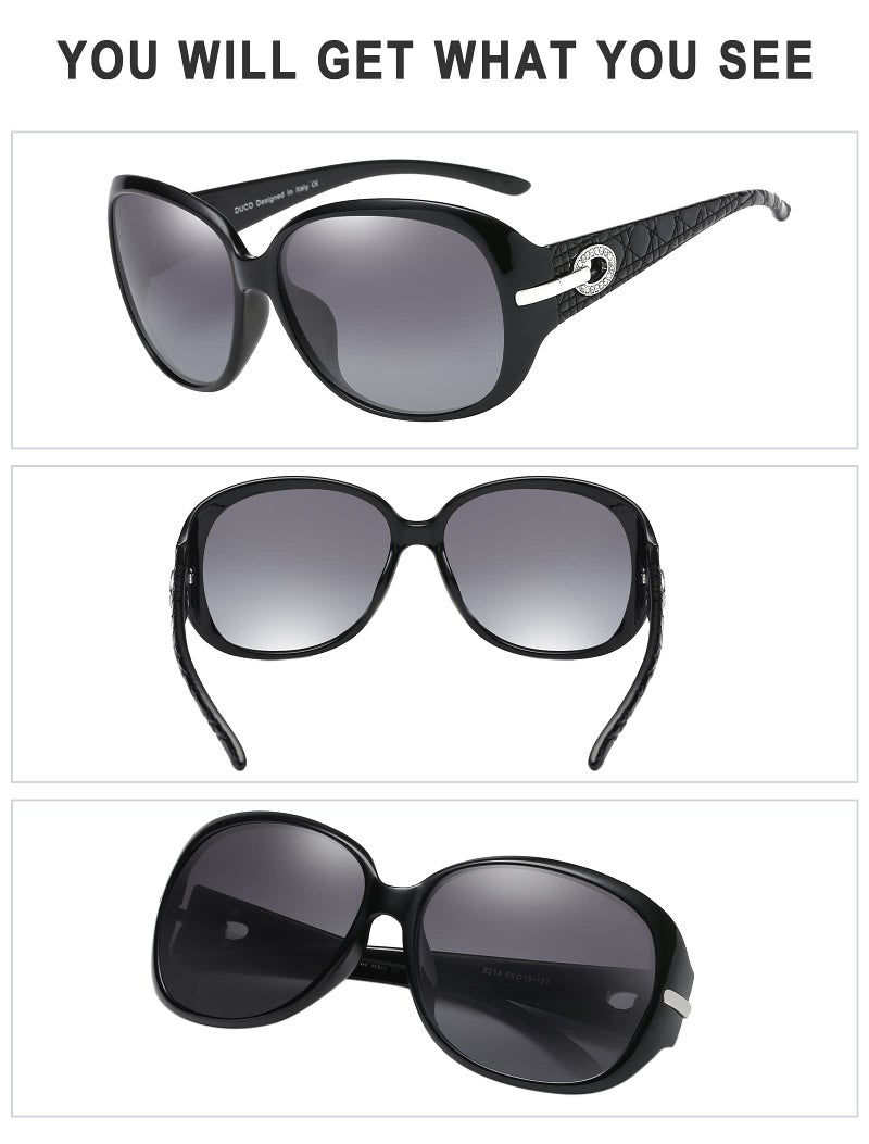 DUCO Classic Sunglasses for Women polarized womens sunglasses 100% UV Protection Shades 6214 - Image 3
